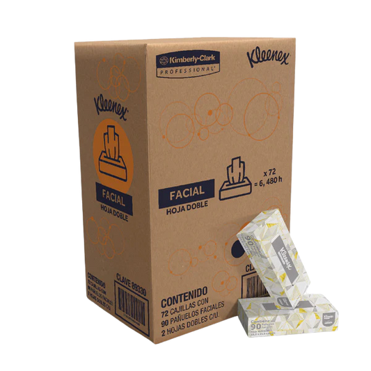 Pañuelo Facial Kleenex® 72 cajillas con 90 pañuelos